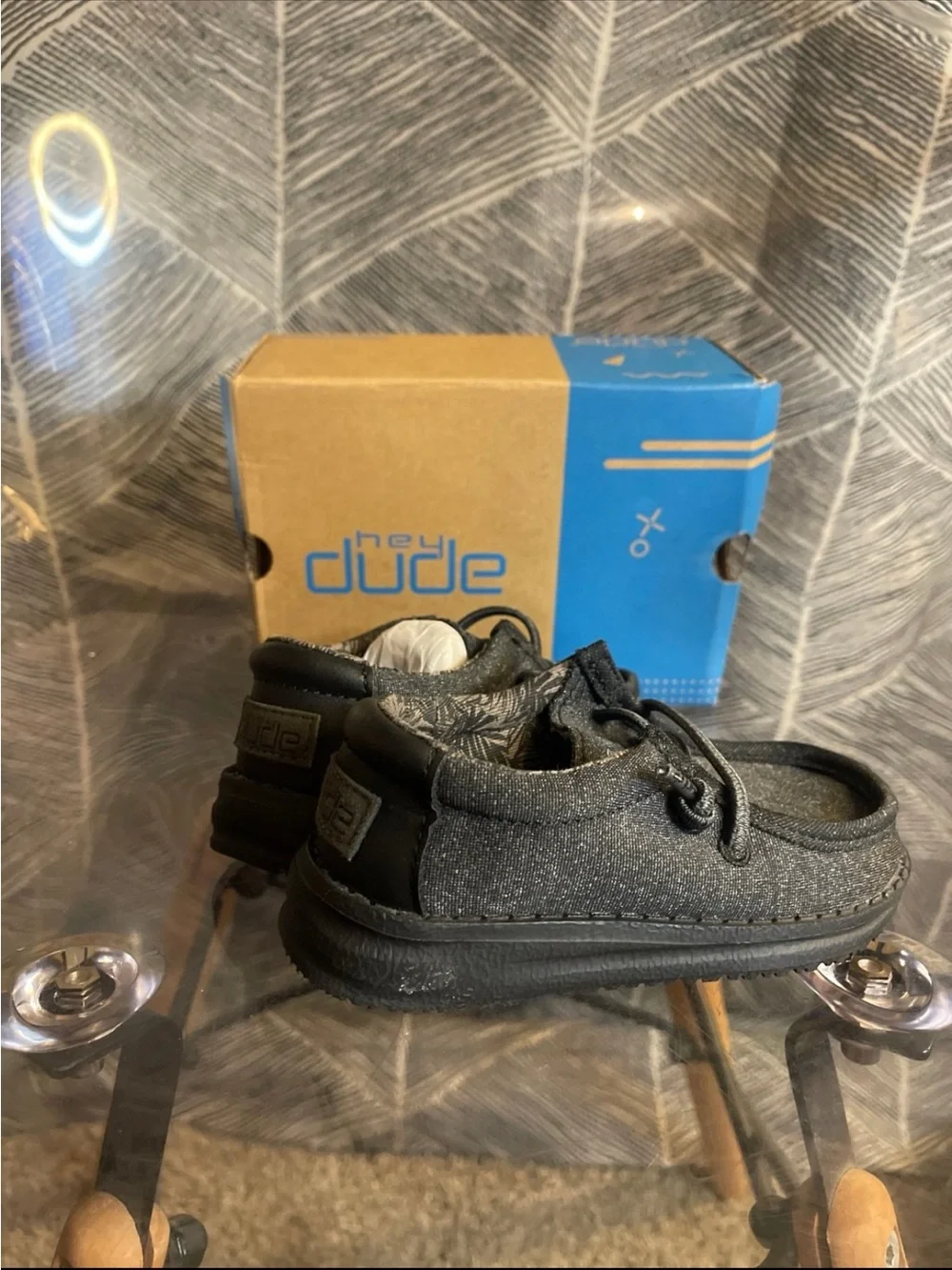 Hey Dude Kids Black Slip-On Casual Shoes